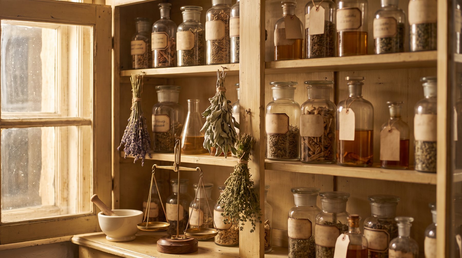 Der Apothekerschrank unseres Hauses
